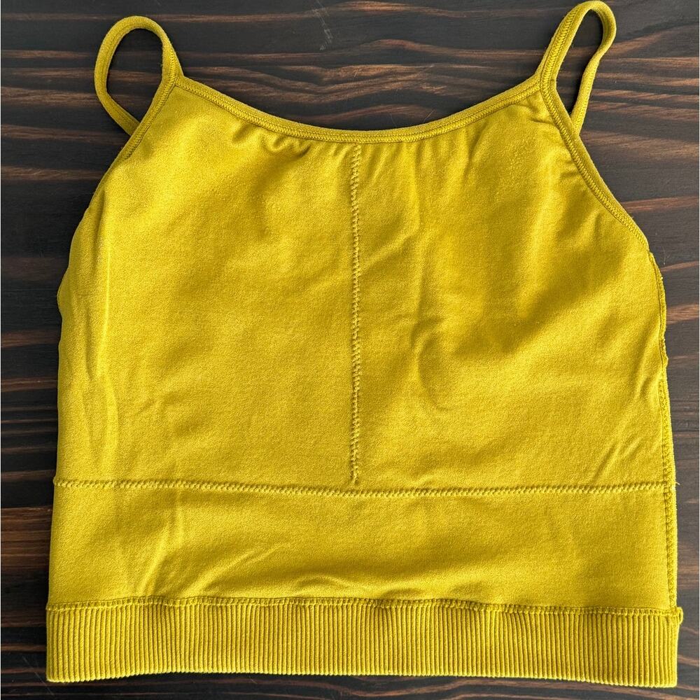 Zenana Ribbed High Neck Seamless Cropped Cami Tank Top - Picture 5 of 11